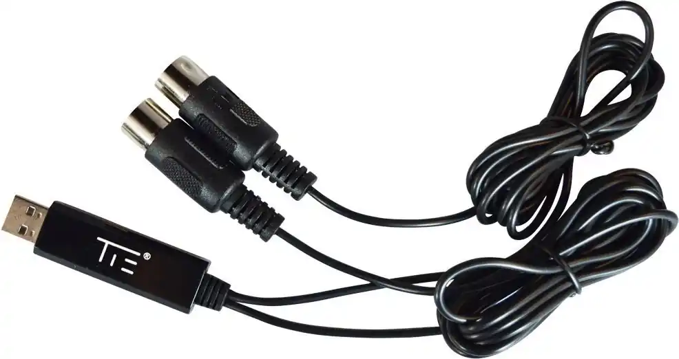Premium - TIE USB-MIDI Interface Midi 1i1o MIDI Adapter Midi USB Adapter