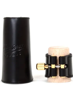 Bewährte Qualität | Vandoren Blattschraube + Kapsel (Leder) Tenorsaxophon TL3-Set,