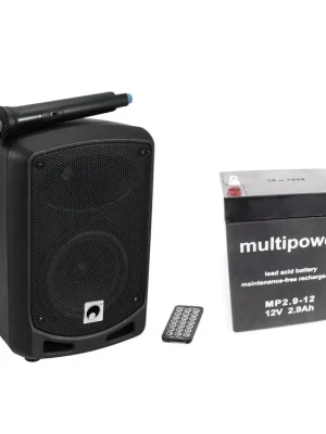 Top-Angebot | OMNITRONIC WAMS-65BT inkl. Akku Drahtlos-PA-System mit Funkmikrofon Komplett-SET