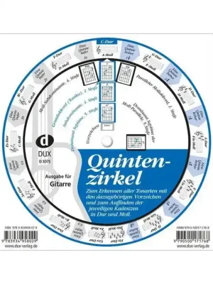 Nur diese Woche - Der Quintenzirkel zur leichten Übersicht DUX Verlag D 1071 Quinten-Zirkel