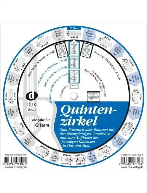 Nur diese Woche - Der Quintenzirkel zur leichten Übersicht DUX Verlag D 1071 Quinten-Zirkel