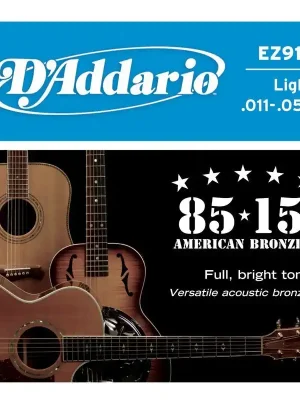 Preis gesenkt - D‘Addario EZ910 11-52 Akustik Saiten, 6 Strings,.011-.052
