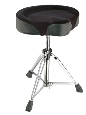 K&M 14039 Drummersitz mit Spindel und Samtbezug (Abverkauf) - Premium
