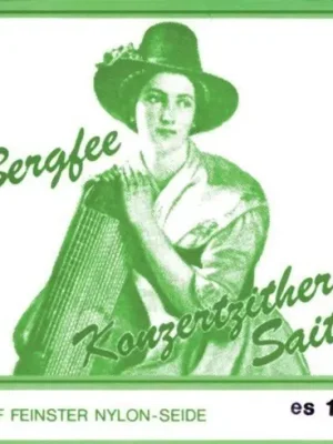 Ausverkauf | Bergfee Zither-Saiten Satz 1321-MS40 40-saitig, grüne Serie, Harfenzither