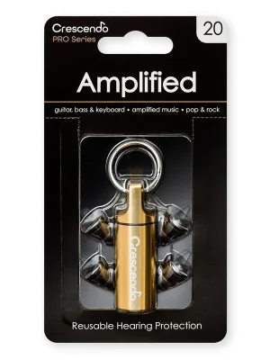 Geprüfte Qualität - Crescendo PR-1571 PRO Amplified 20 dB earplugs