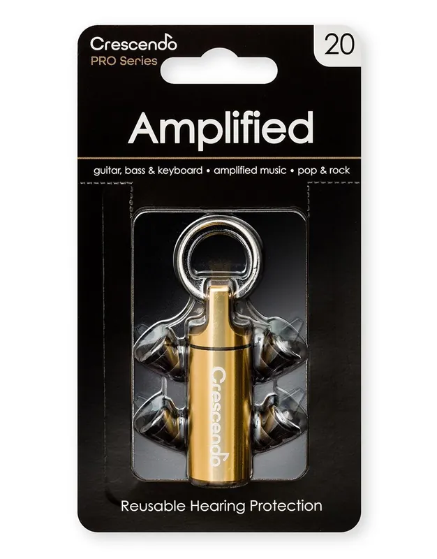 Geprüfte Qualität - Crescendo PR-1571 PRO Amplified 20 dB earplugs