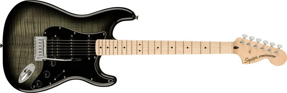 Squier Affinity Strat FMT HSS MN Black Burst - Neue Ware