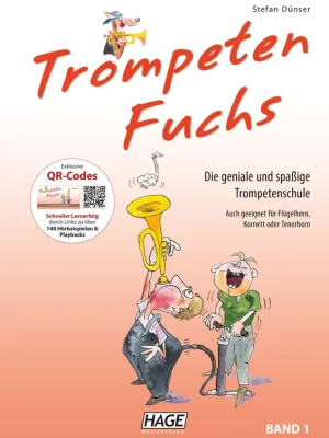 Bewährte Qualität - Noten Trompeten-Fuchs Band 1 incl.audio downloadcode Stefan Dünser Hage eh 3801