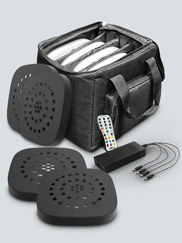 Nicht verpassen - Chauvet DJ Freedom Centerpiece 4er Pack Akkubetriebe Dekobeleuchtung IP54