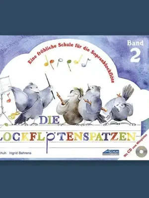 Noten Die Blockflötenspatzen 2 incl. CD Schuh Verlag Eine fröhliche Schule 225 | Rabatt