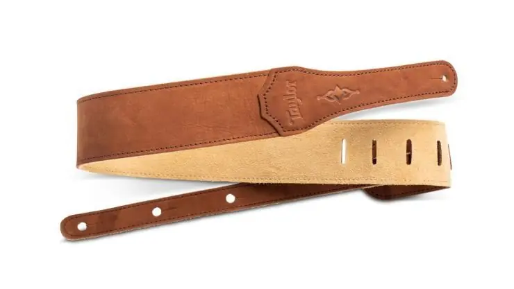Top bewertet | Taylor 2.5" Sanded Leather Gitarrengurt - Medium Brown
