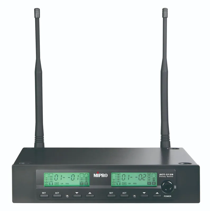 Kundenfavorit | Mipro ACT-312B UHF Zweikanalempfänger Frequenzbereich 823-832 MHz