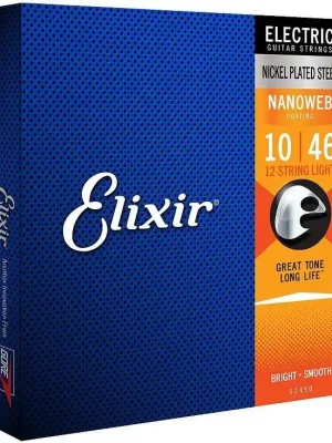 Beliebt - Elixir E-Gitarren 12-String Saiten Nanoweb 10-46
