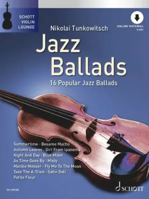 Noten Jazz ballads Violine & Klavier Schott ED 22812D Balladen - Top bewertet