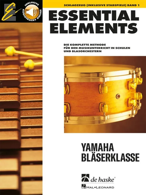 Noten ESSENTIAL ELEMENTS 1 Schlagzeug incl.Audiodownloadcode Yamaha-Bläserklasse - Jetzt kaufen