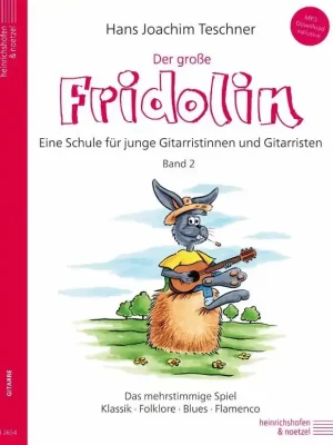 Noten Der große Fridolin Gitarrenschule Band 2 incl. mp3-Audio-Download N2654 - Premium
