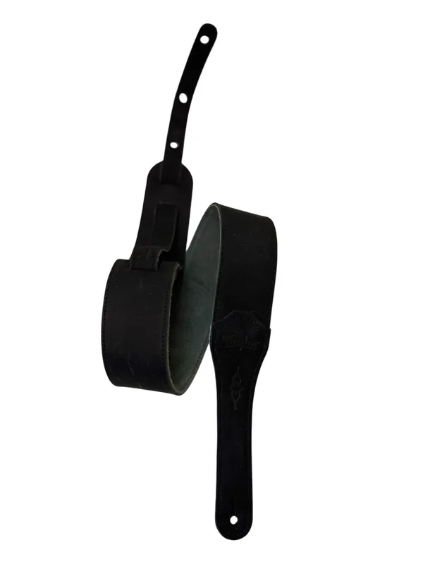 Taylor 2.5" Sanded Leather Gitarrengurt - Medium Black - Qualitätsprodukt