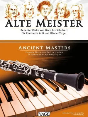 Hohe Qualität | Noten Alte Meister für Klarinette in B und Klavier (Orgel) F. Kanefzky Hage 1514