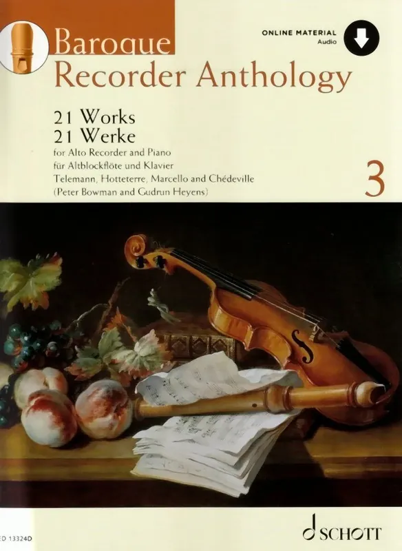 Auf Lager | Noten Baroque Recorder Anthology 3 für Altblockflöte & Klavier ED 13324D