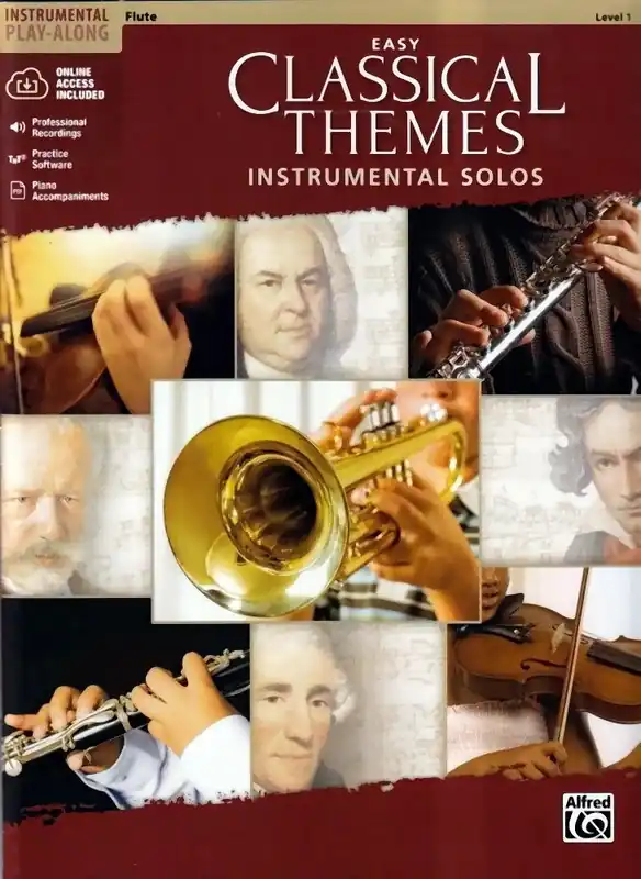 Wochenendangebot | Noten Easy classical themes solos incl. audiodownloadcode Querflöte ALF 47044