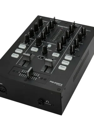 Herstellerpreis | OMNITRONIC PM-202FX 2-Kanal-DJ-Mixer mit Filter, FX und Bluetooth