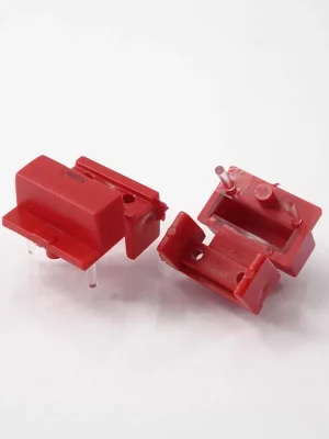 Kostenlose Rückgabe | Button einfach 19x7 mm ROT mit Sichtfenster für Pa1, Pa2 Discontinued