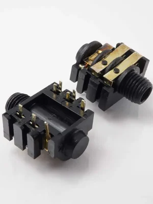 Neu | Klinkenbuchse für Printmontage 6,3 mm Stereo + switch