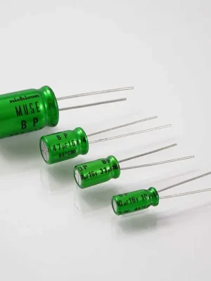 Bipolar Elko 2,2uF/50V für Audio, stehend, Radial, Nichicon Muse ES - Letzte Stücke