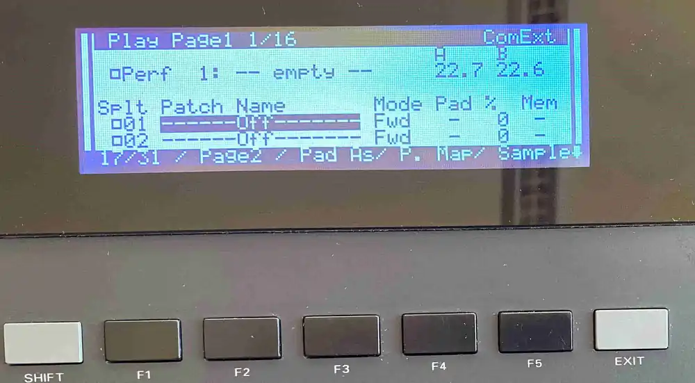 Neuzugang | LCD Display Blau für Roland DJ-70