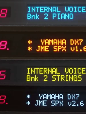 Top-Qualität | Yamaha DX21 OLED Display NEU LCD Ersatz Rot