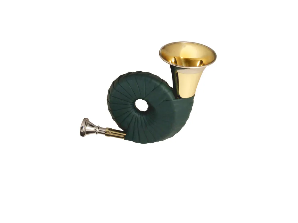 Mega-Angebot | Modell 1306 Taschenjagdhorn Messing, Kunstleder