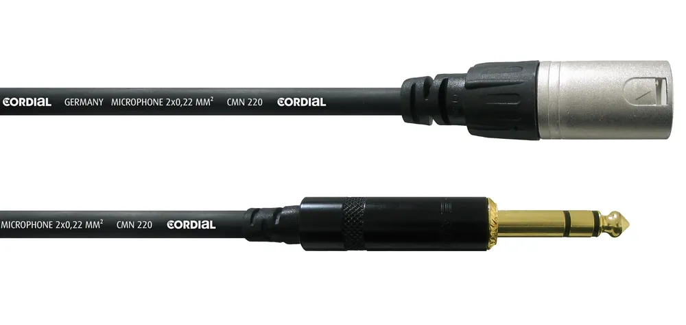 CFM 0,3 MV XLRmale/Klinke 6.3mm stereo gold | Nur wenige verfügbar