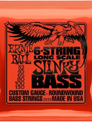 EB-2838 Bass Saiten Slinky 6-String, Long Scale 32-130 - Preis gesenkt