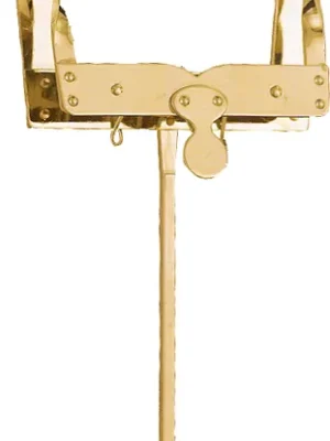 Marschgabel Tuba eckig Messing, 16cm - Nur für kurze Zeit