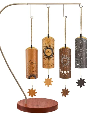 CBCS4SET Sonic Energy 4-teiliges Cosmic Bamboo Chime Set, inkl. Ständer | Nur wenige verfügbar