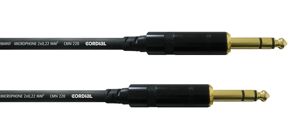 CFM 1,5 VV Klinke 6.3mm stereo gold - Kundenfavorit