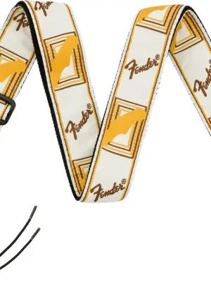 Letzte Chance - Fender Monogram White/Brown/Yellow