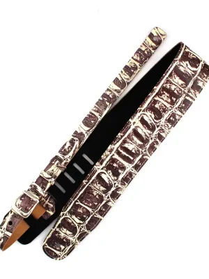 Sonderpreis | Richter Leder Luxury Croco Natural AUSSTELLER