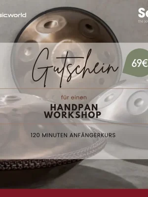 music world Gutschein Handpan Workshop - Versandbereit
