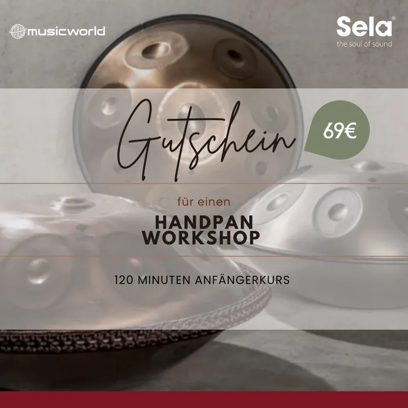 music world Gutschein Handpan Workshop - Versandbereit