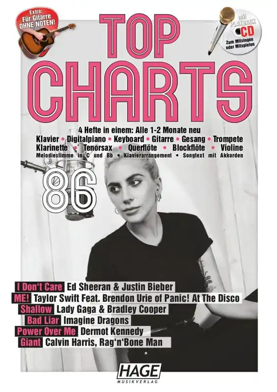 Top Charts 86 Songbook + CD - Sehr beliebt