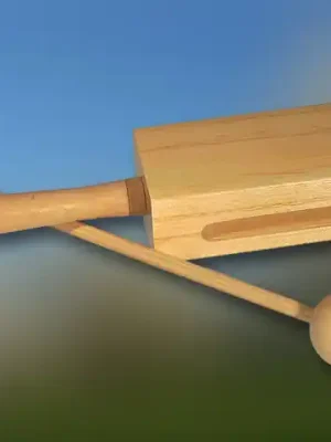 Holzblocktrommel mit Stiel - Nur diese Woche