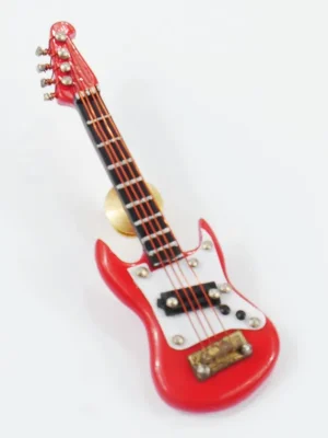 Ansteckpin E-Gitarre rot - Schneller Versand