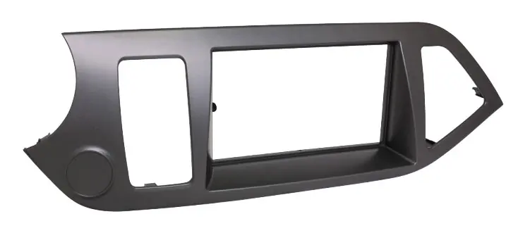 Radioblende 2-DIN für Kia Picanto TA ab 2011 grau metallic | Bewährte Qualität