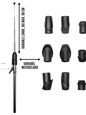 AM/FM Teleskopantenne weiss verchromt für Mercedes, Opel | Wochenendangebot