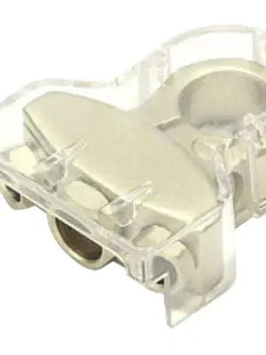 Jetzt neu | Plus Batterie Anschlussklemme Satin-Nickel matt
