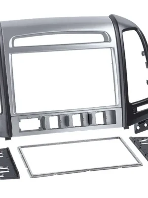 Neuzugang | Radioblende Doppel-DIN Hyundai Santa Fe 2011- silber schwarz