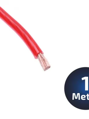 1-Meter Stromkabel Vollkupfer 20qmm² rot | Kundenliebling