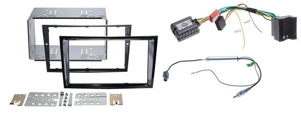 Radio Installationskit für Opel Corsa D 2006-2009 Piano Black 2-DIN ohne LFB - Schnäppchen