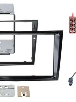 Sonderaktion - Radio Installationskit für Opel Corsa D 2-DIN Schwarz Matt mit LFB